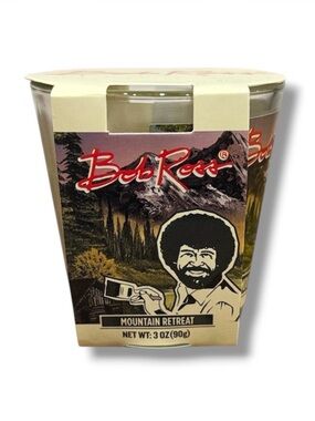 Bob Ross Mountain Retreat Licensed Scented Candle - NWT